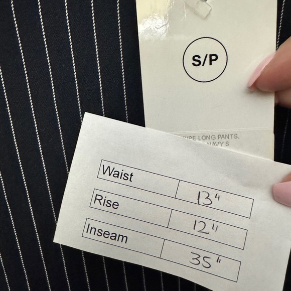 💎 Blue Blush Striped Pants Navy - Picture 7 of 8